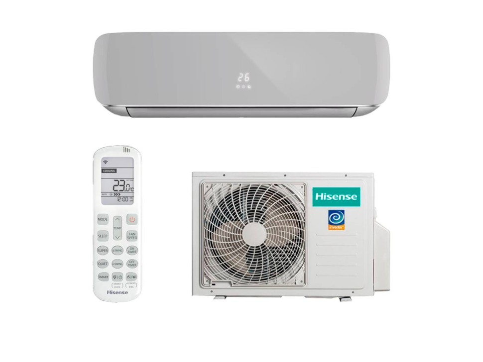 Настенная сплит-система Hisense Crystal Super AS-10UW4RVETG00(R) SILVER