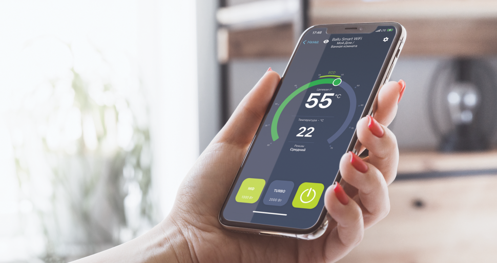 Накопительный водонагреватель электрического типа Ballu BWH/S 100 Smart WiFi