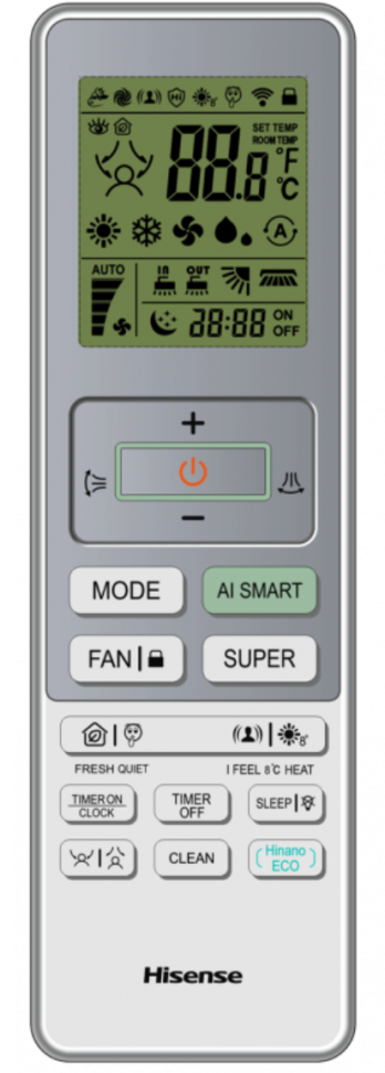 Сплит-система Hisense AS-10UW4RXVQH00AW/IN/AS-10UW4RXVQH00AW/OUT Vision Pro Superior DC, Inverter