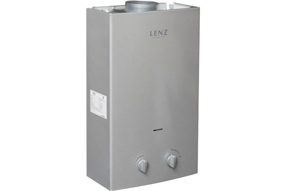 Газовый проточный водонагреватель Lenz Technic 10L Silver