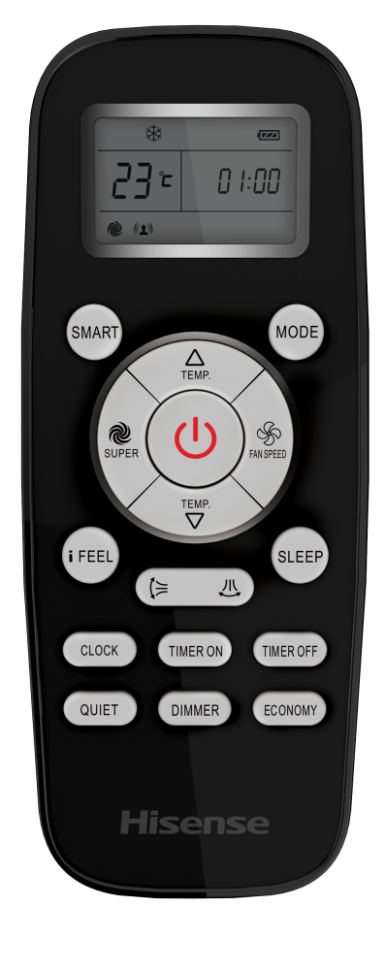 Сплит-система Hisense AS-13HW4SVDTG5В/IN/AS-13HW4SVDTG5В/OUT Black Crystal Classic A, On/Off