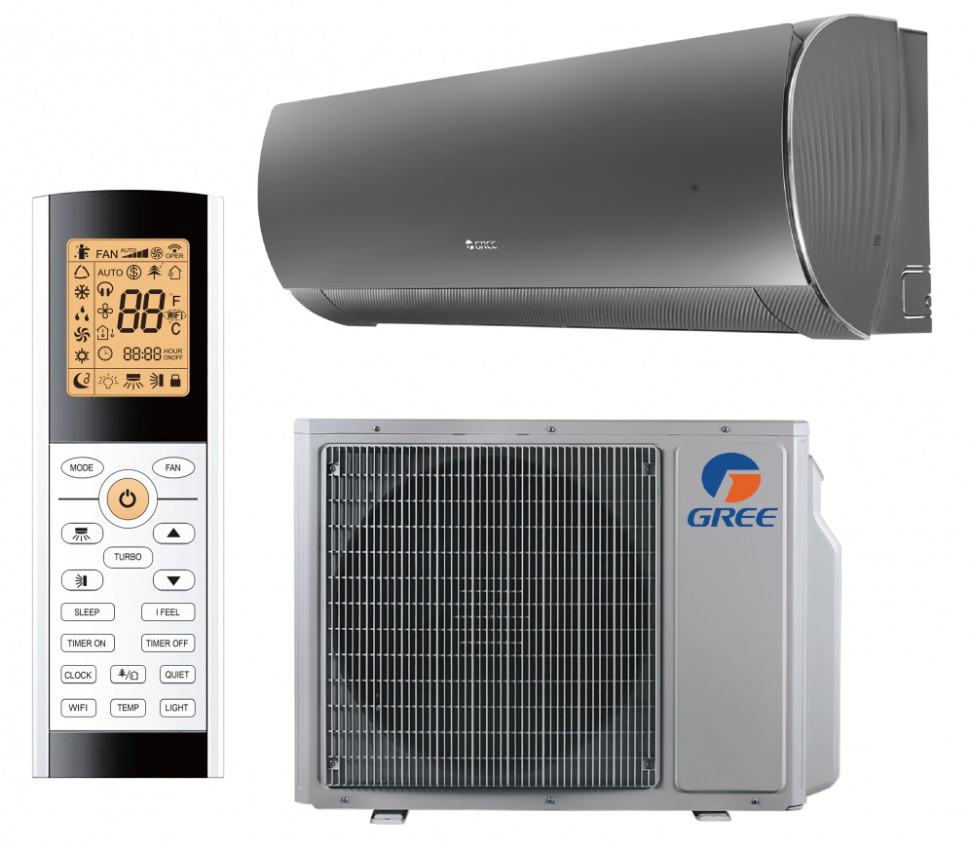 Сплит-система Gree GWH12ACC-K6DNA1F(LCLH) Lyra Black DC, Inverter